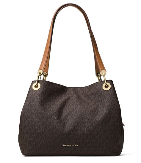 michael kors raven brown|michael kors large raven bag.